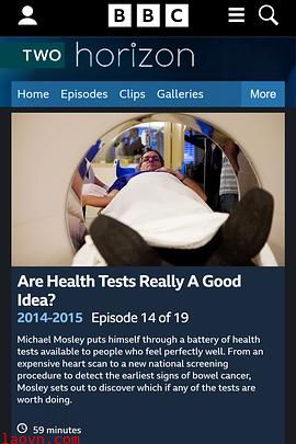 BBC地平线:体检真的好吗?